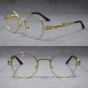 Round Metal Full Rim Eyeglass Frames - JACKMARC.COM