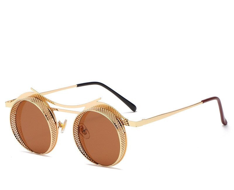 Round Steampunk Sunglasses - JACKMARC.COM