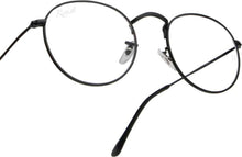 Load image into Gallery viewer, Round UV400 Black Eyeglasses - JACKMARC.COM
