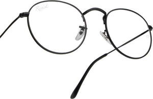 Round UV400 Black Eyeglasses - JACKMARC.COM