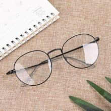 Load image into Gallery viewer, Round UV400 Black Eyeglasses - JACKMARC.COM
