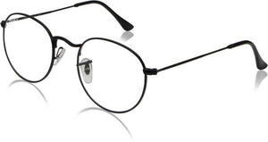 Round UV400 Black Eyeglasses - JACKMARC.COM