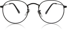 Load image into Gallery viewer, Round UV400 Black Eyeglasses - JACKMARC.COM
