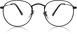 Round UV400 Black Eyeglasses - JACKMARC.COM