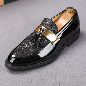 Sequin Tassel Moccasin Men - JACKMARC.COM