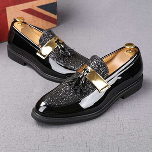 Sequin Tassel Moccasin Men - JACKMARC.COM