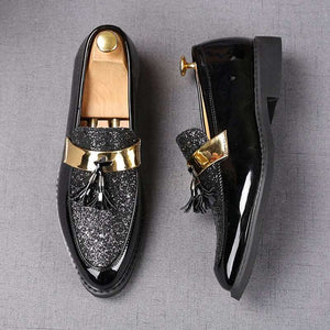 Sequin Tassel Moccasin Men - JACKMARC.COM