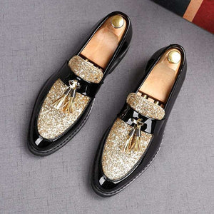 Sequin Tassel Moccasin Men - JACKMARC.COM