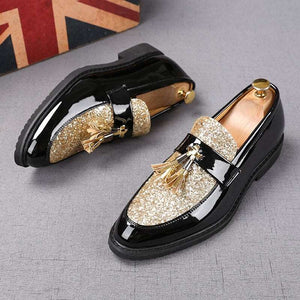 Sequin Tassel Moccasin Men - JACKMARC.COM