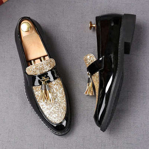 Sequin Tassel Moccasin Men - JACKMARC.COM