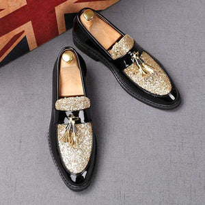 Sequin Tassel Moccasin Men - JACKMARC.COM