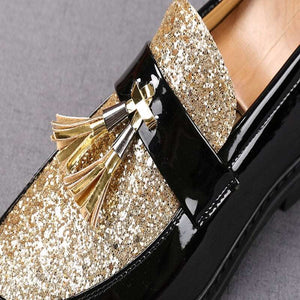 Sequin Tassel Moccasin Men - JACKMARC.COM