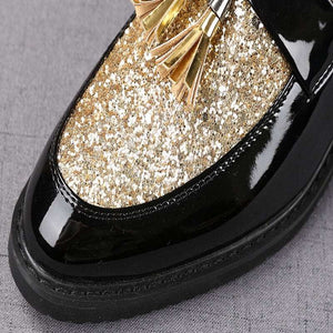 Sequin Tassel Moccasin Men - JACKMARC.COM