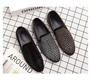 Shining Rhinestone Moccasins - JACKMARC.COM