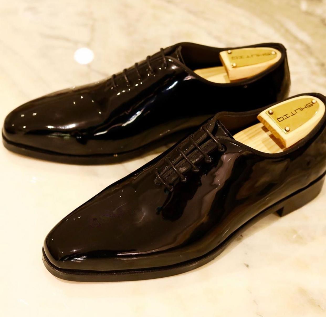 Shiny Oxford Lace-up Shoes Elevate Your Formal Style from Business to Black-Tie - JACKMARC.COM