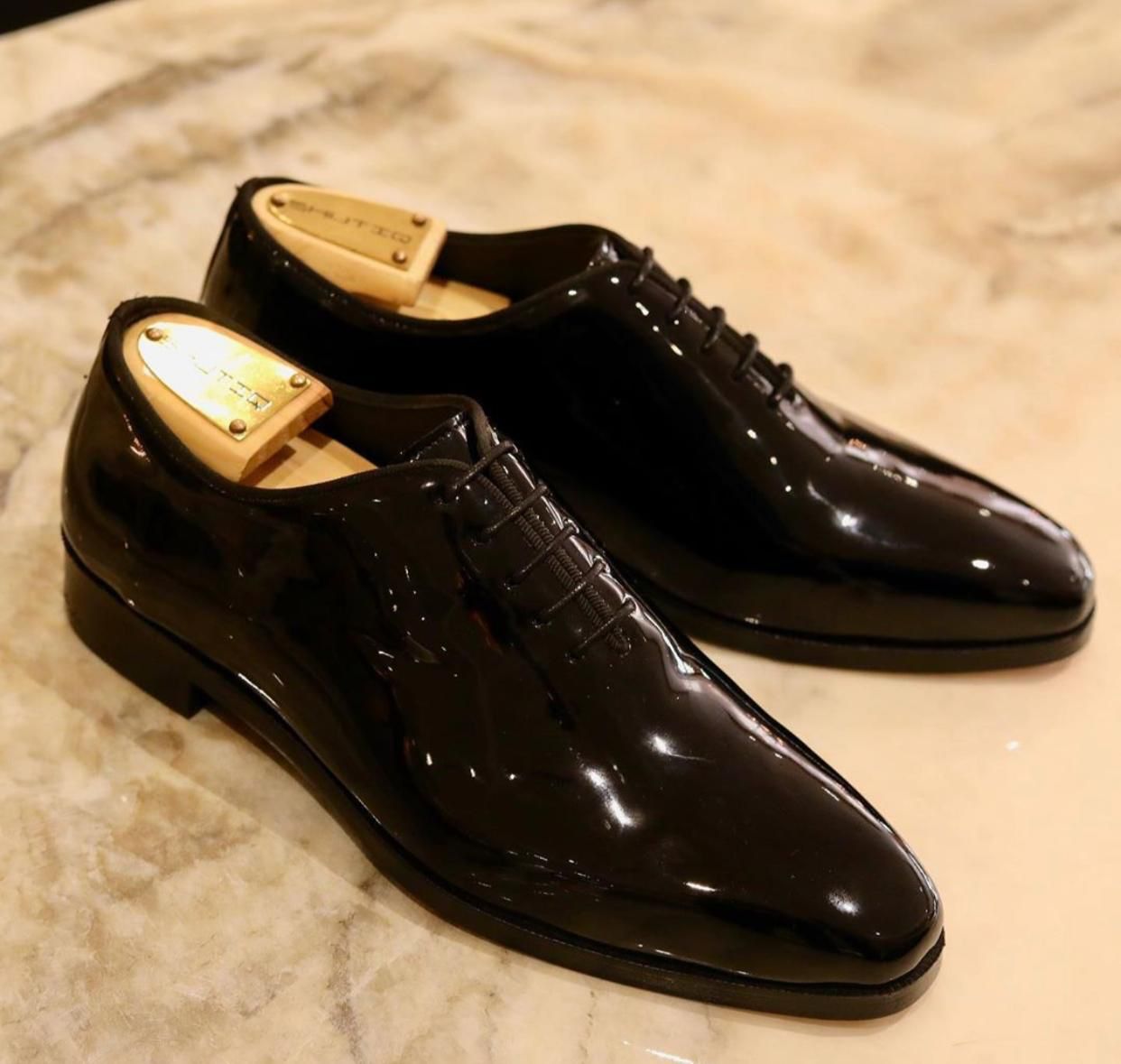 Shiny Oxford Lace-up Shoes Elevate Your Formal Style from Business to Black-Tie - JACKMARC.COM