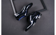 Load image into Gallery viewer, Shiny Black Antiwrinkle Shoes - JACKMARC.COM
