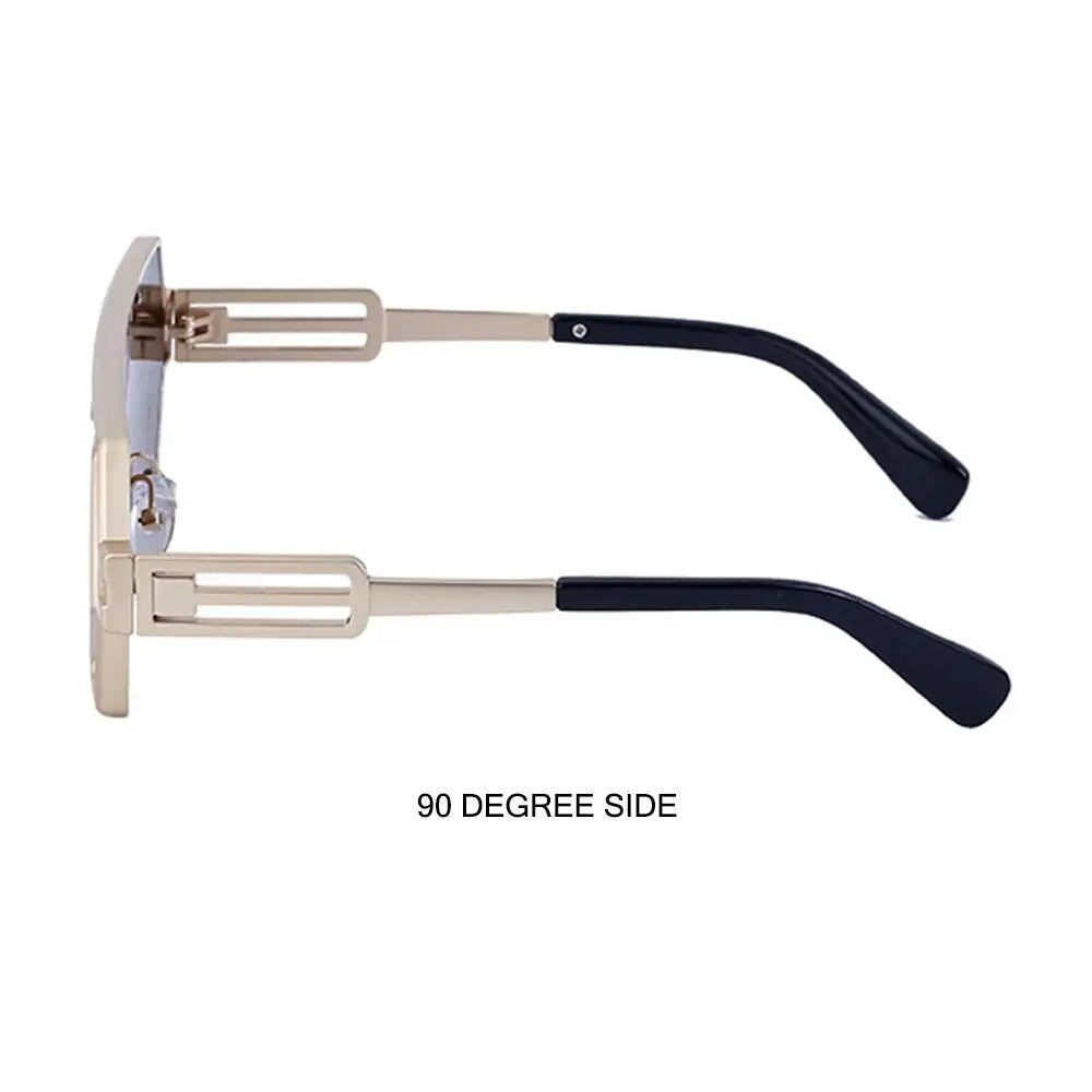Square Vintage Punk Fashion Glasses Retro - JACKMARC.COM