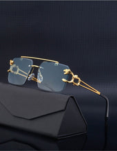 Load image into Gallery viewer, Steampunk Retro Rimless Sunglasses - JACKMARC.COM
