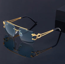 Load image into Gallery viewer, Steampunk Retro Rimless Sunglasses - JACKMARC.COM
