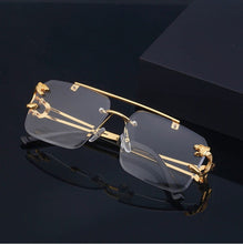 Load image into Gallery viewer, Steampunk Retro Rimless Sunglasses - JACKMARC.COM
