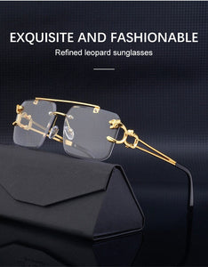 Steampunk Retro Rimless Sunglasses - JACKMARC.COM