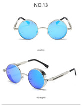 Load image into Gallery viewer, Steampunk Round Metal Sunglasses - JACKMARC.COM
