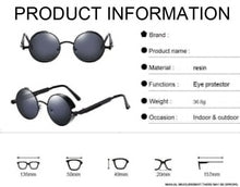 Load image into Gallery viewer, Steampunk Round Sunglasses Man Woman - JACKMARC.COM
