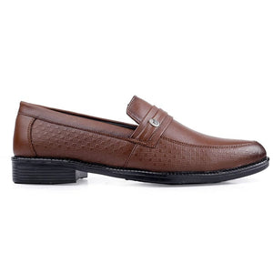 Stylish Loafer Brown Leather Shoes - JACKMARC.COM