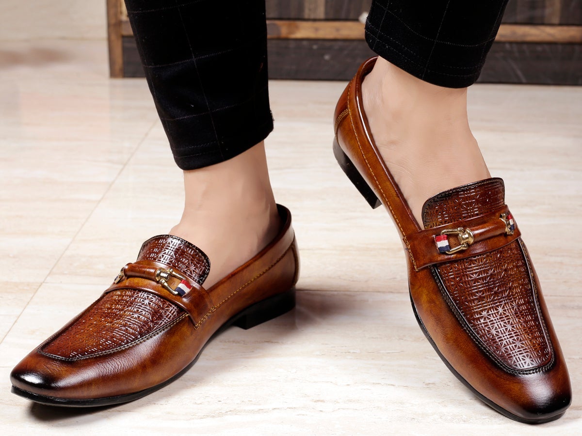 Stylish Moccasin Slip on Shoe For Men Party And Casual Wear -JackMarc - JACKMARC.COM