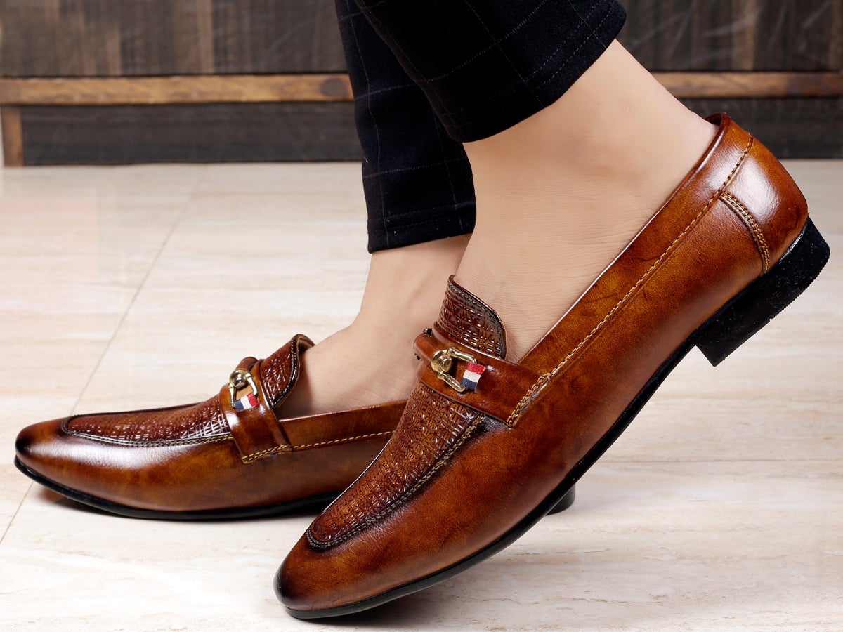 Stylish Moccasin Slip on Shoe For Men Party And Casual Wear -JackMarc - JACKMARC.COM