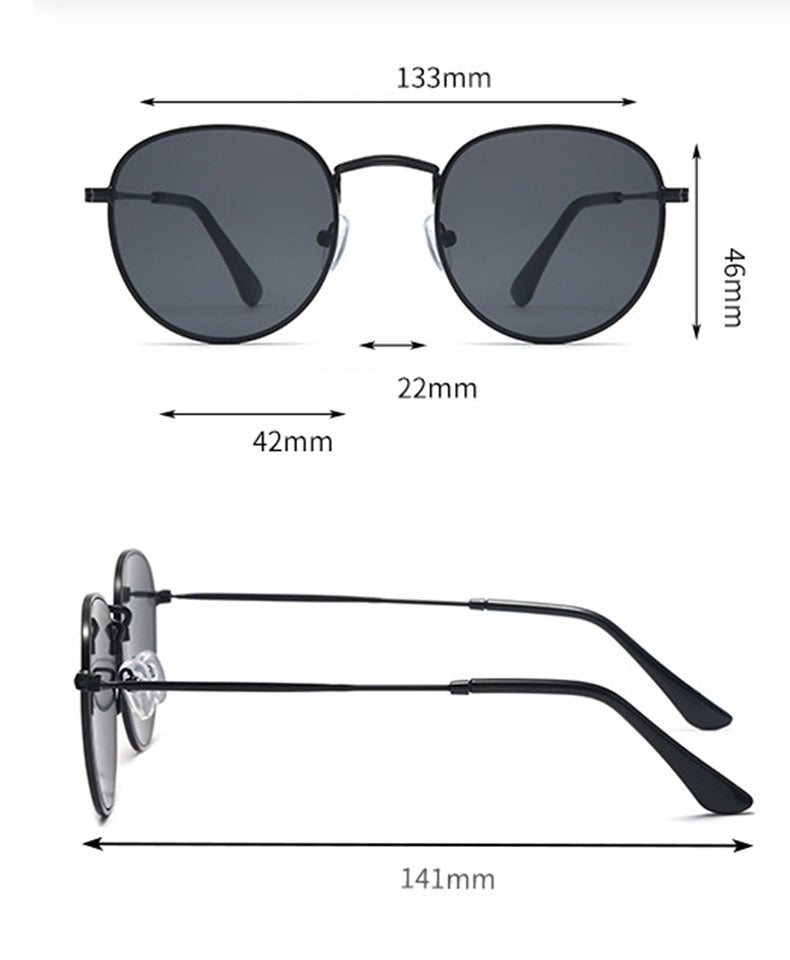 The Oval Black Sunglasses 