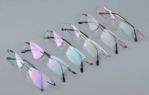 Titanium Alloy Rimless Glasses Frame for Men - JACKMARC.COM