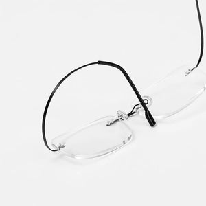 Titanium Alloy Rimless Glasses Frame for Men - JACKMARC.COM