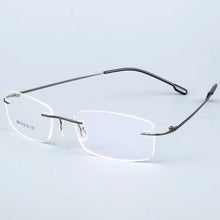 Load image into Gallery viewer, Titanium Alloy Rimless Glasses Frame for Men - JACKMARC.COM
