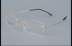 Titanium Alloy Rimless Glasses Frame for Men - JACKMARC.COM