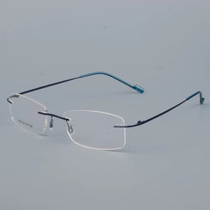 Titanium Alloy Rimless Glasses Frame for Men - JACKMARC.COM