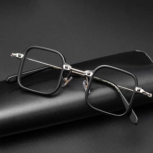 Titanium Men Eyeglasses Square Glasses Frame - JACKMARC.COM