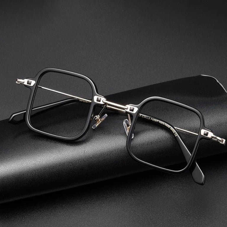 Titanium Men Eyeglasses Square Glasses Frame - JACKMARC.COM