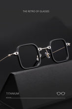 Load image into Gallery viewer, Titanium Men Eyeglasses Square Glasses Frame - JACKMARC.COM
