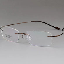 Load image into Gallery viewer, Titanium Unisex Rimless Optical Frame - Model 8007 - JACKMARC.COM
