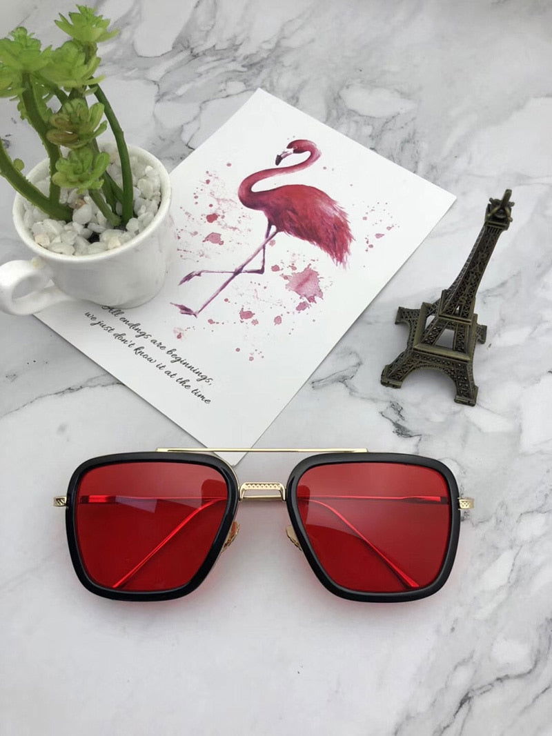 Tony Stark Avengers End Game Sunglasses Square Frames For Men And Women - JACKMARC.COM