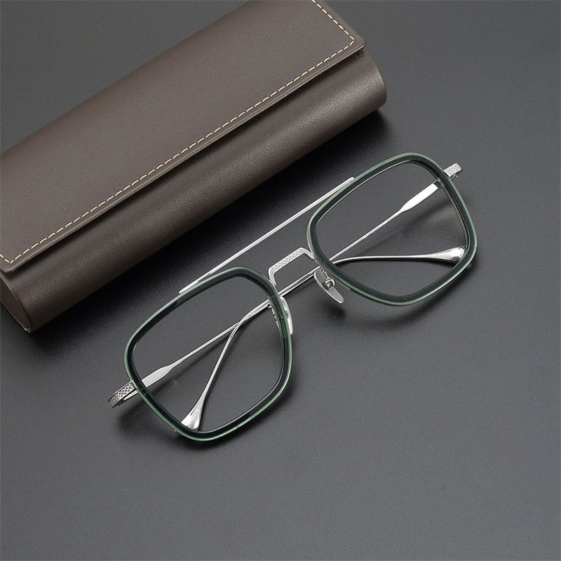 Tony Stark Inspired Square Eyeglasses - JACKMARC.COM