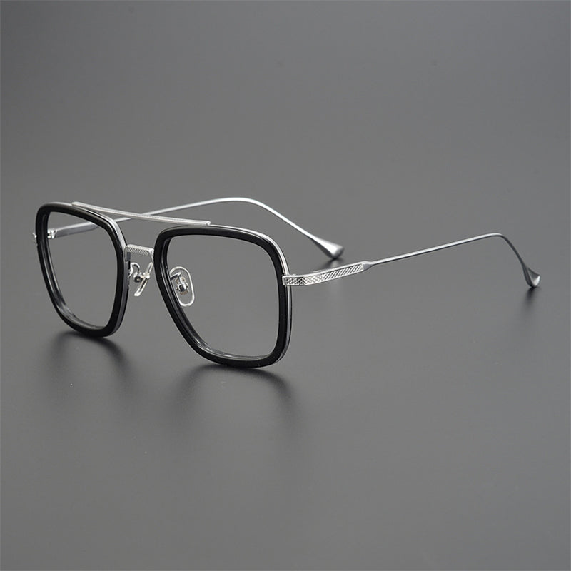 Tony Stark Inspired Square Eyeglasses - JACKMARC.COM