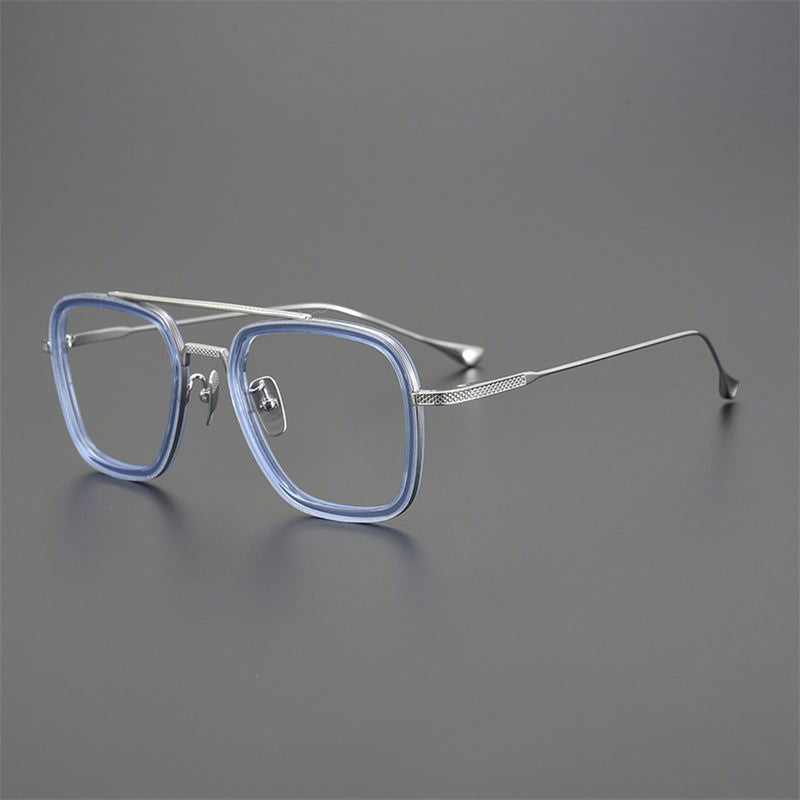 Tony Stark Inspired Square Eyeglasses - JACKMARC.COM