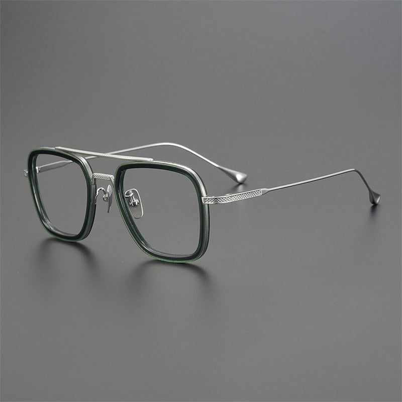 Tony Stark Inspired Square Eyeglasses - JACKMARC.COM