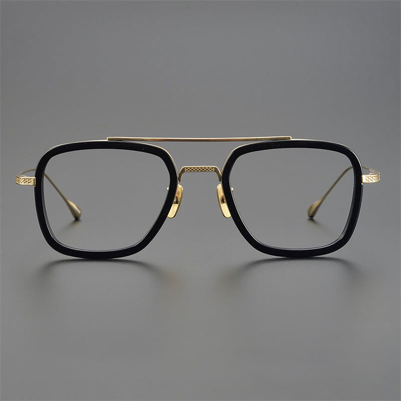 Tony Stark Inspired Square Eyeglasses - JACKMARC.COM