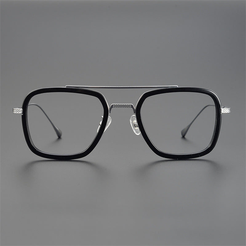 Tony Stark Inspired Square Eyeglasses - JACKMARC.COM