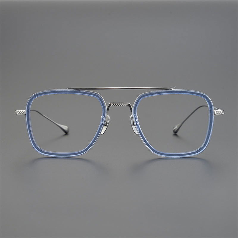 Tony Stark Inspired Square Eyeglasses - JACKMARC.COM