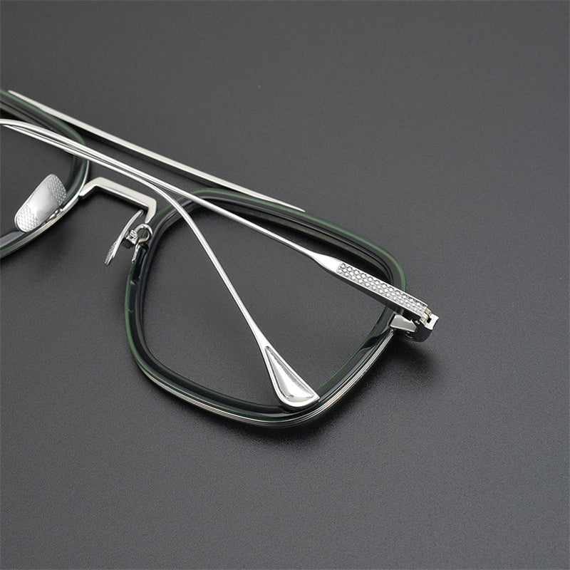 Tony Stark Inspired Square Eyeglasses - JACKMARC.COM